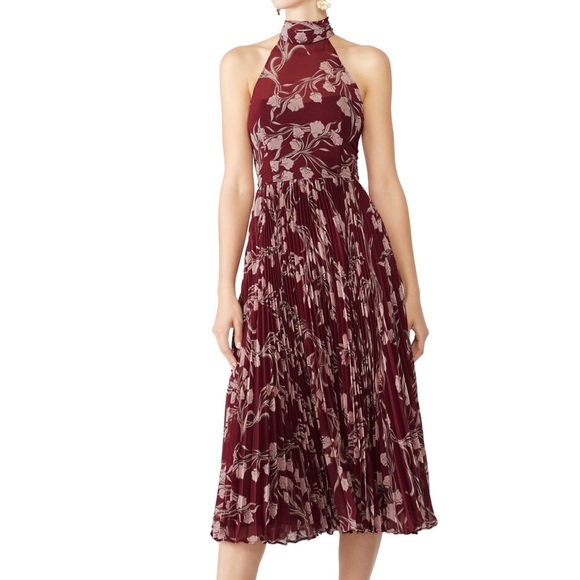 Fame and Partners Dresses & Skirts - Fame & Partners Zora Floral Pleated Midi Dress